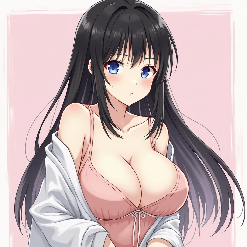 1 girl, big breasts, Muscular
High Resolution, Blue eyes, black hair, 