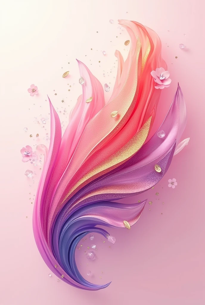 Creative, colorful, artistic and unique logo for a cosmetics company called "Milele Glow"