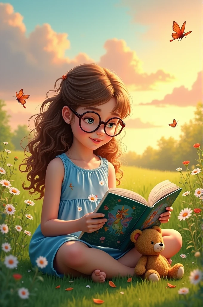 A girl reading
