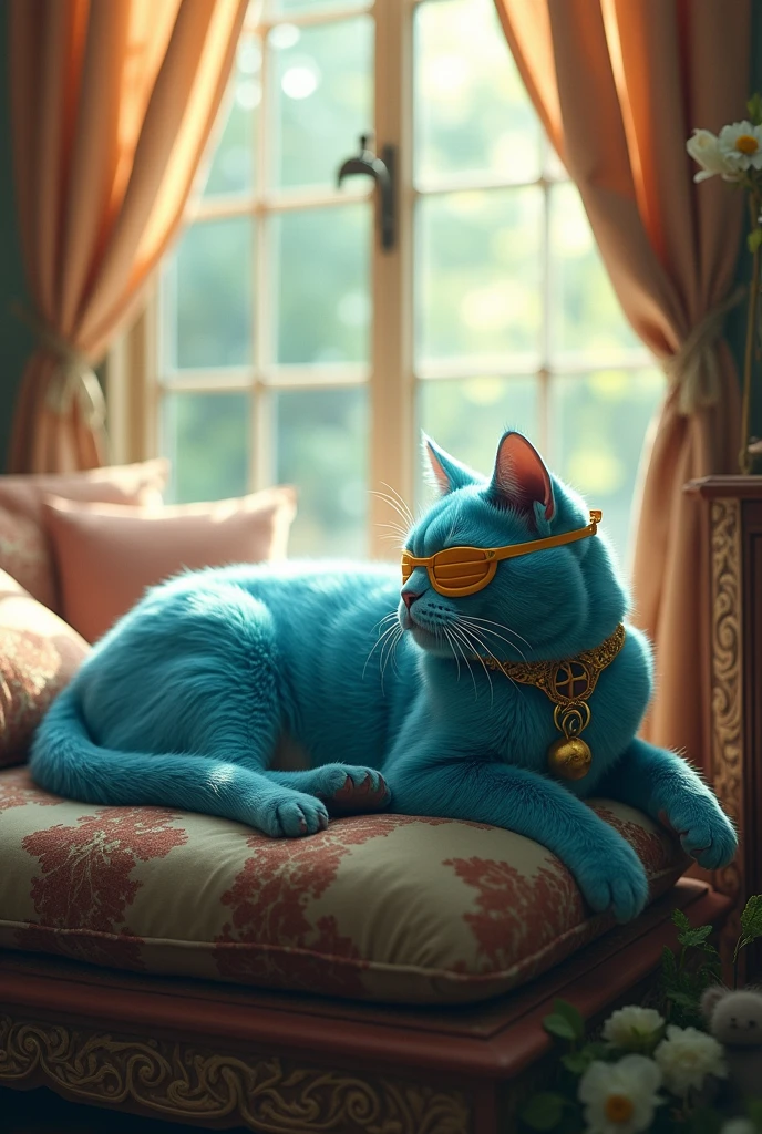 Satoru Gojo disguised as a cat 
