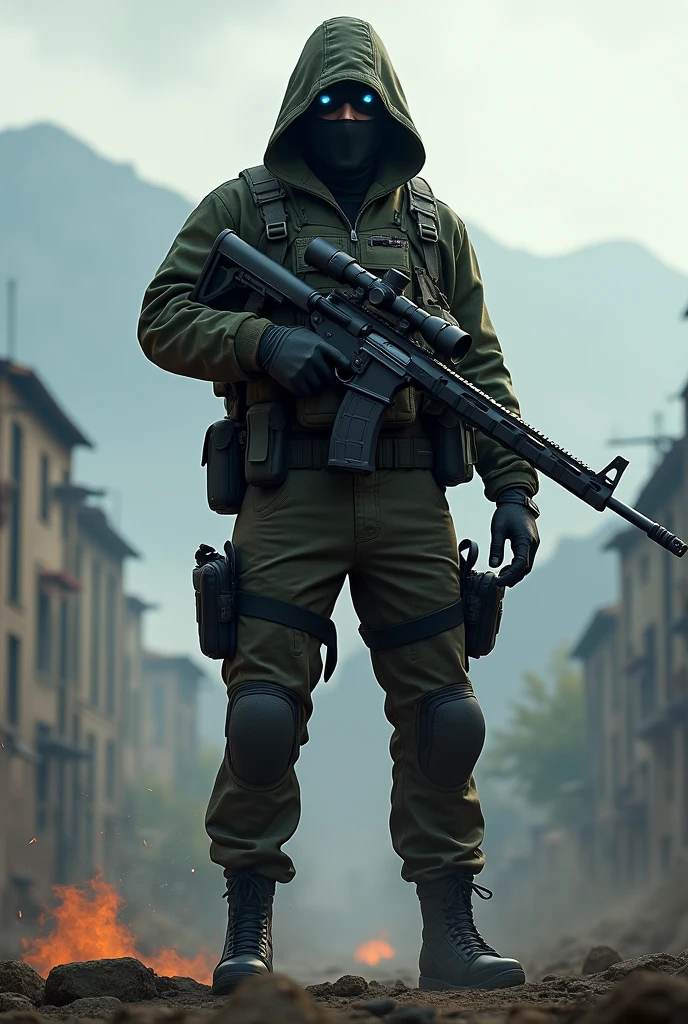 Game character with awm RAG37