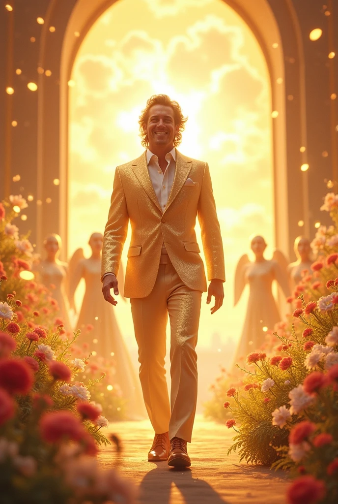 Silvio Santos arriving in heaven after his death !