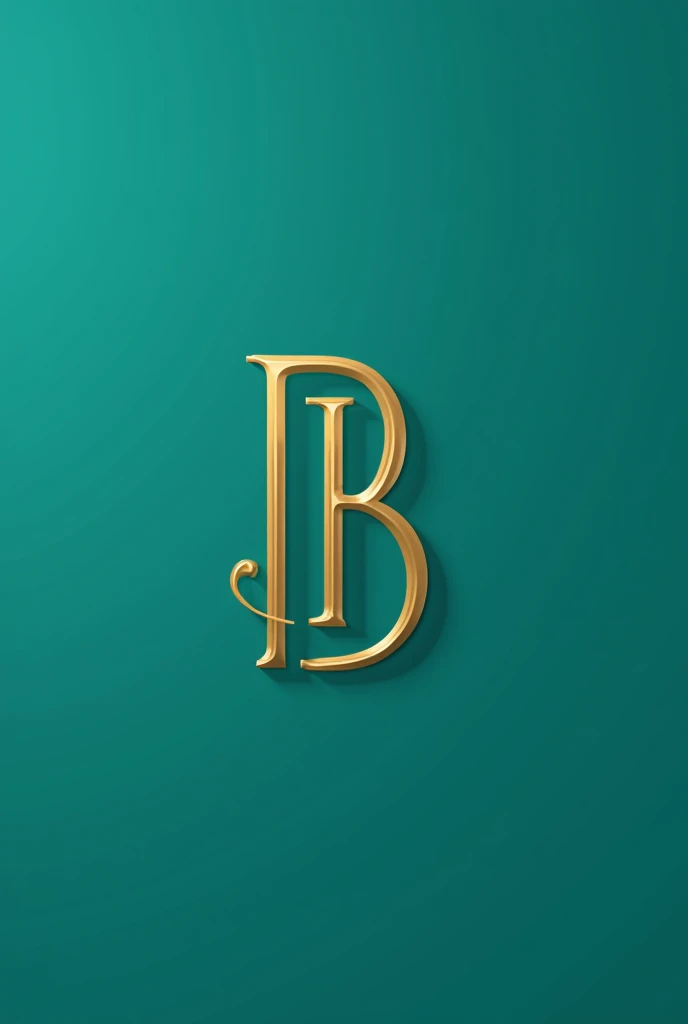 Create a logo for a facial product company, like the serum, the company name will be "PB". The logo color should be teal.