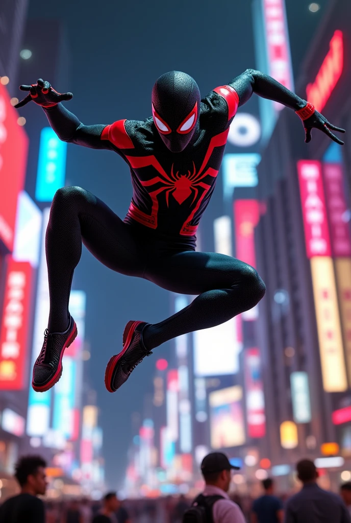 Black Spider-man dancing