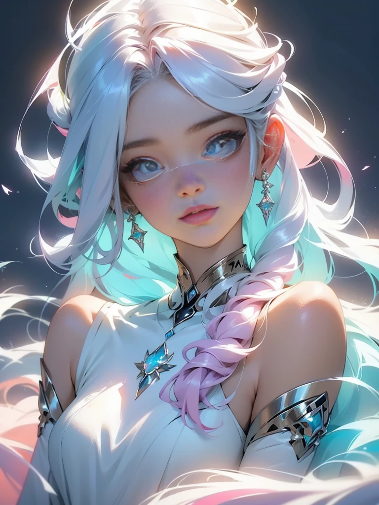 Majestic girl, ethereal vibe, pastelated colors, ethereal
