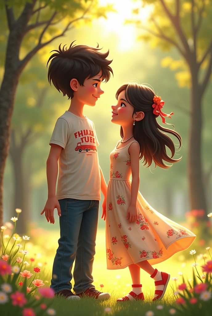 180 cm boy an135 cm girl standing together as a couple