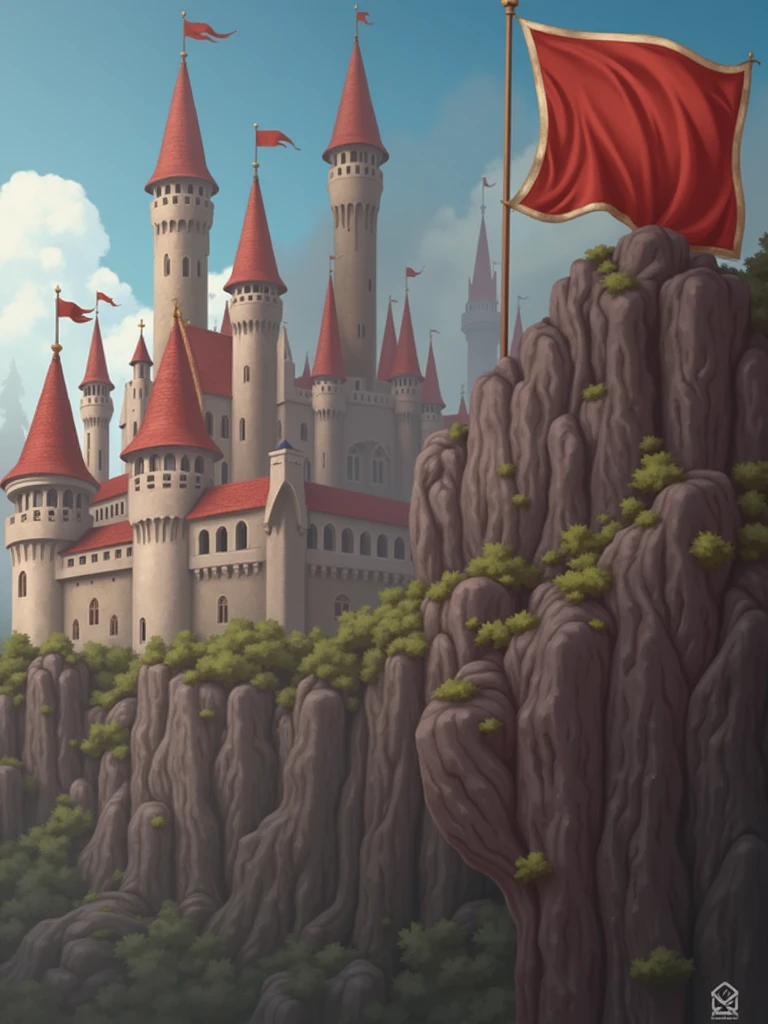 Kingdom, Castle red flag, forest