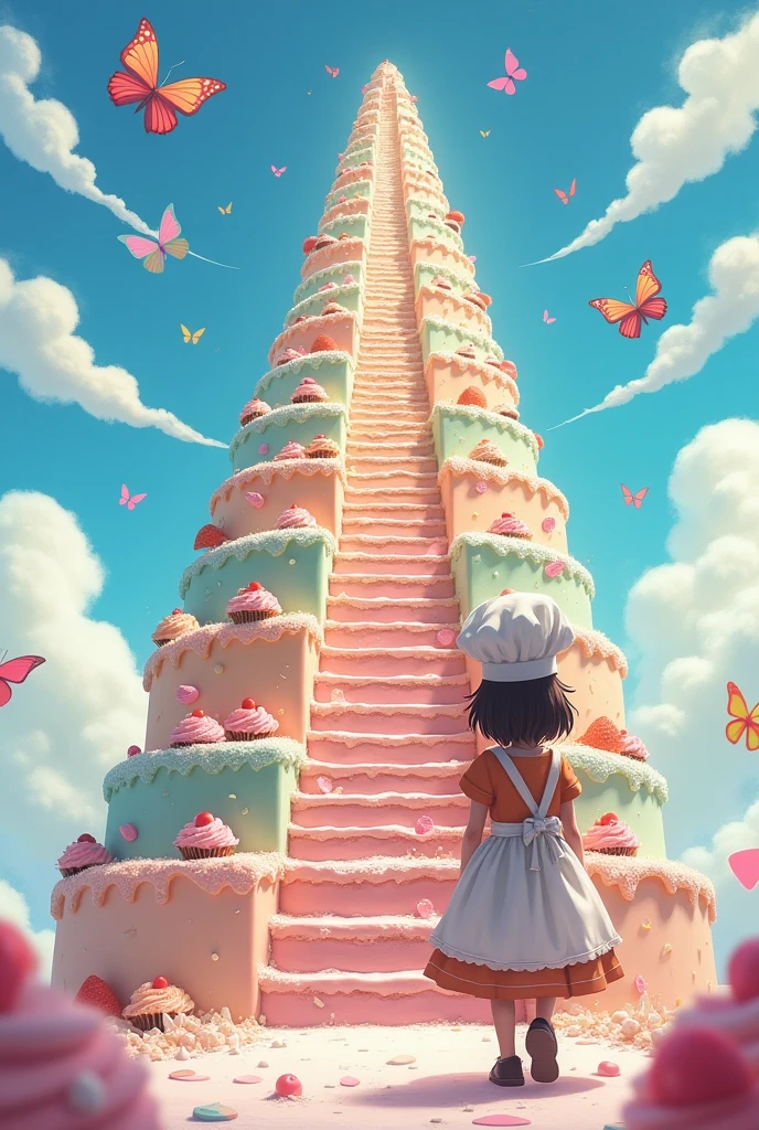Stairs of cakes to heaven