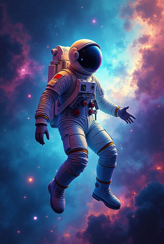 Abstract Astronaut for a poster 80cm by 60cm