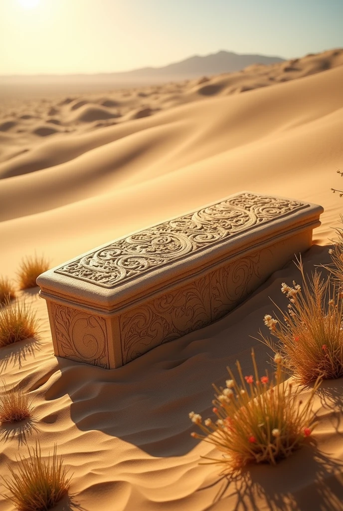 Sand burial casket