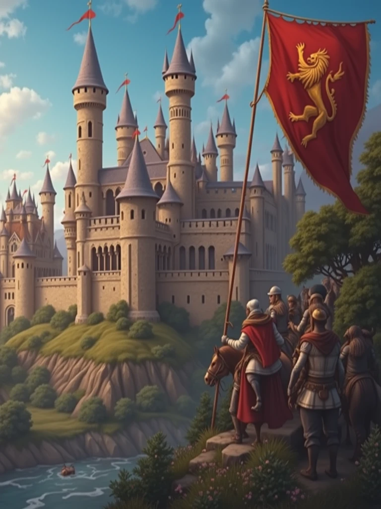 Kingdom, Castle red flag,
