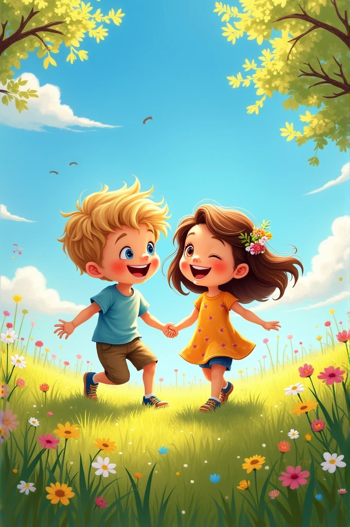 Boy and girl without clothes 