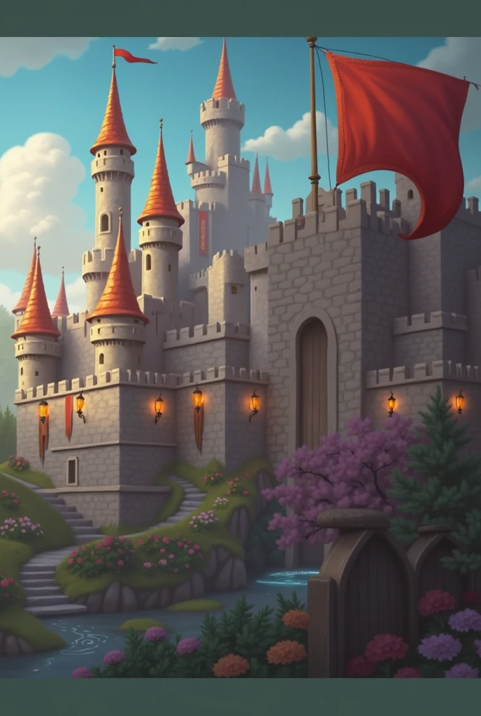 Kingdom, Castle red flag,