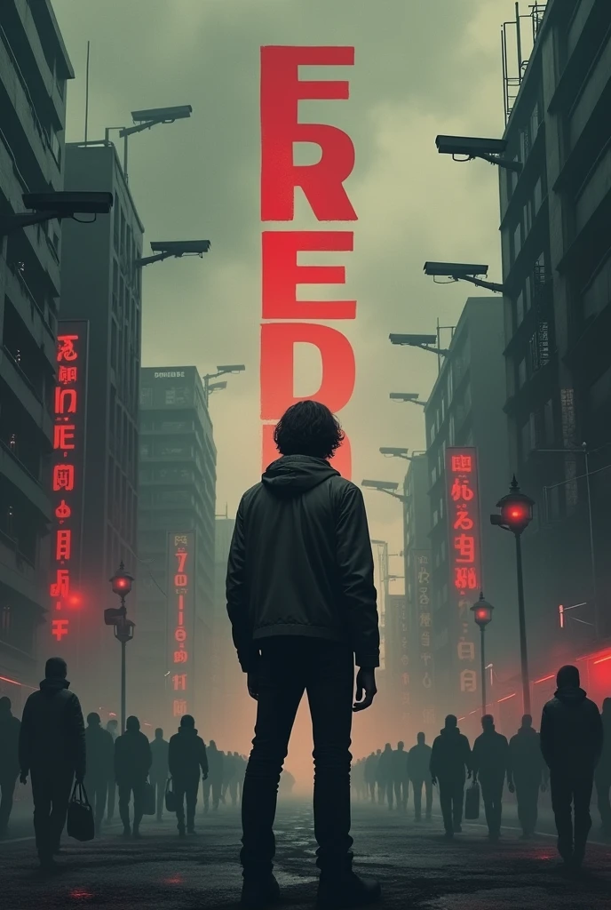 Javier Milei's Poster in the Style of 1984