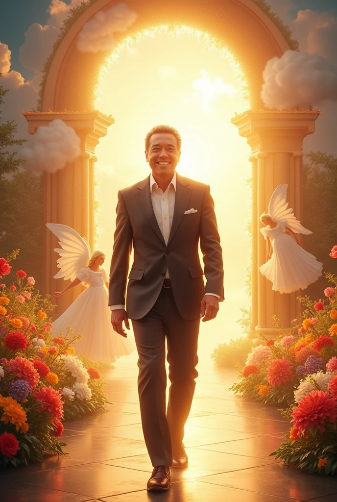 Silvio Santos arriving in heaven after his death !
