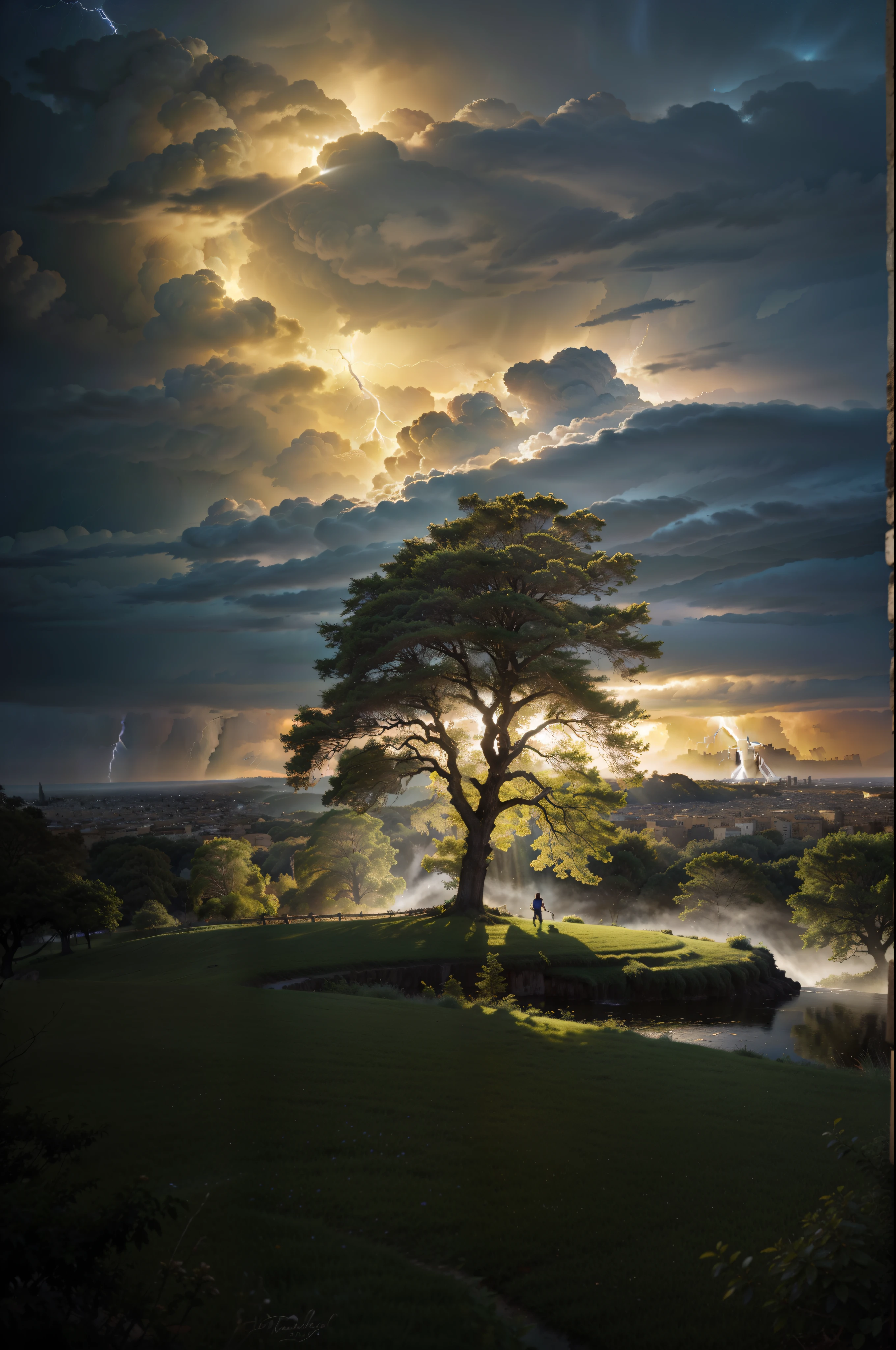 Árvore heavenly, big tree, paisaje, panorama, Path to Heaven, naturals, Cedar, Cedars do Líbano, forst, Rivers of water, Thunder light, Detailed Realistic FullHD Photorealism, majestic, appealing, fire, villany,  thunder, Sky thunder, Man's Back, man walking, Running, Path to Sky, Sky Path, mascle, Door, photorrealistic 6K, Detailed UltraHD, detailed colors 8k, Elegant beauty, floor, stele, lightning strikes, heavens, céu Godlike, tempest, Towards the heavens, heavenly, Godlike, photorrealistic, Rendering, 4K, 8k, detailed textures, detailed shadows, padoru, detailed colors, God&#39;s Heaven, UltraHD 16K Details, Texturas photorrealistics de 16K, detailed sharpness 16K, detailed sharpness, detailed colors, realistic shadows, ultra realistic textures, High power, natural beautifuls, natural colors, realistic contrast, Texturas photorrealistics, detailed colors, lifelike colors, detailed shadows, Textuta photorrealistic FullHD, Sombras photorrealistics 8k, HD photorrealistic, Detalhes ultra-realistas de 8k, Cor photorrealistic 4K, Detailed FullHD Lights, Texturas Detalhadas photorrealistics 8k, Nitidez photorrealistic, villany, 4k detailed, ultra detaild, realistic contrast de 8k, detailed sharpness, cores Ultra HD, Man's Path, Man's in The Path, Man Walking in the Path, chic, 