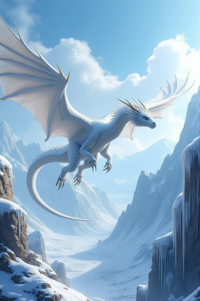 A white dragon