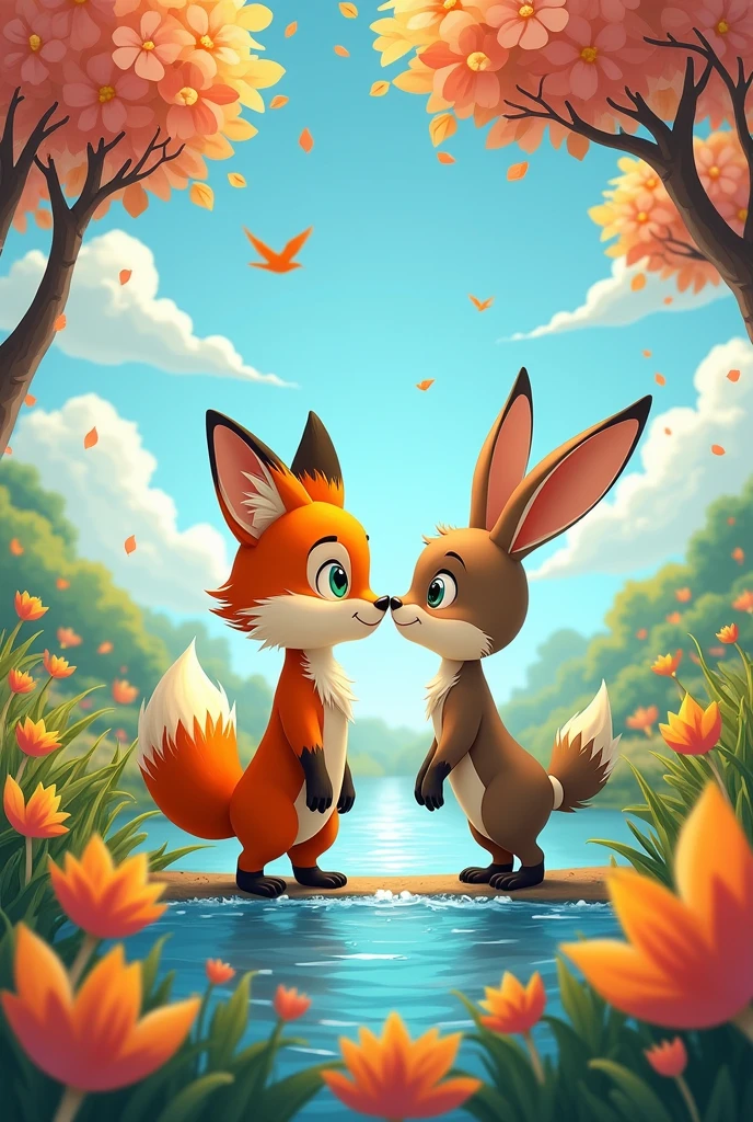 A fanfic about a couple kissing in a cartoon