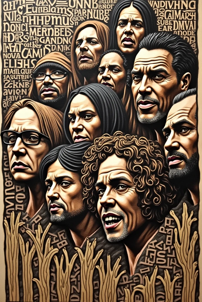 Woodcut Art of Linguistic Prejudice