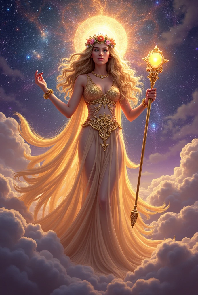 Hannah Montana if she were the most powerful Greek goddess in the universe 