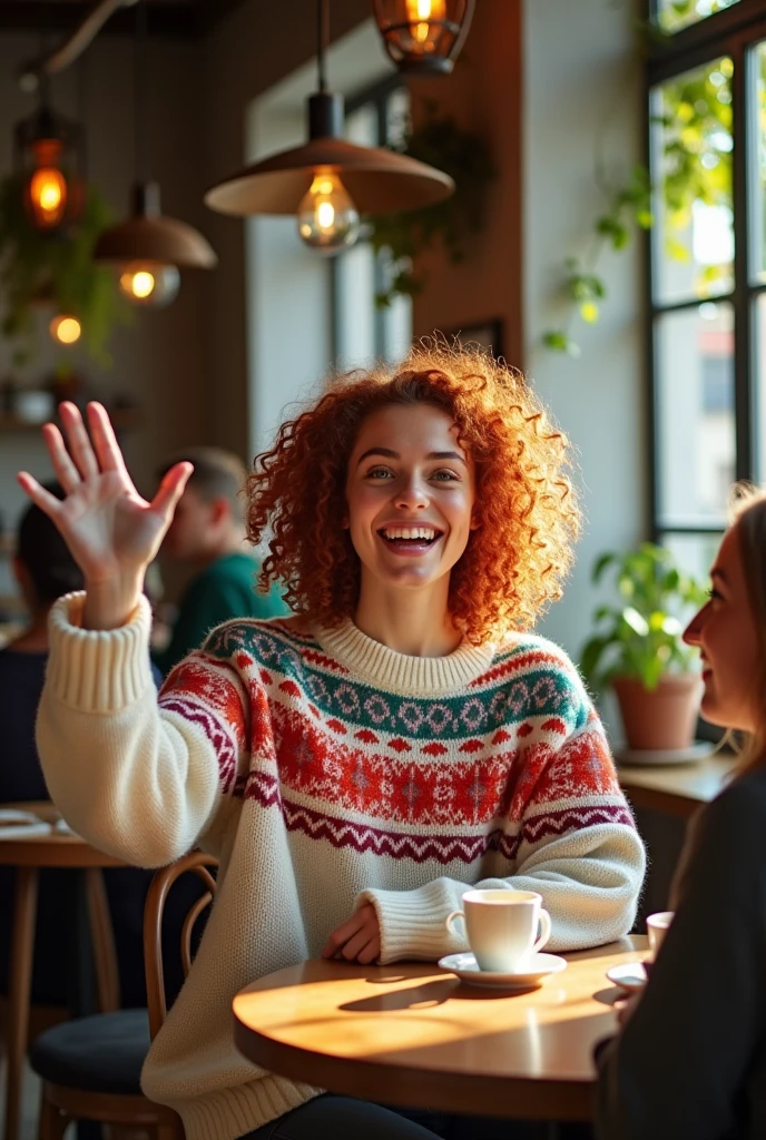 a person greeting