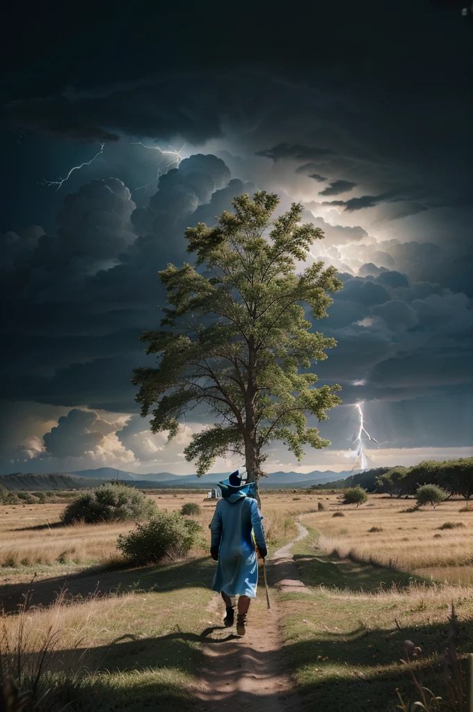 paisaje, panorama, paisaje Fotorrealista 4K, paisaje Panorâmica, sky, naturals, Cedar, Cedars do Líbano, forst, Rivers of water, Thunder light, Detailed Realistic FullHD Photorealism, majestic, appealing, fire, villany,  thunder, Sky thunder, Man's Back, man walking, Running, Path to Sky, Sky Path, mascle, Door, photorrealistic 6K, Detailed UltraHD, detailed colors 8k, Elegant beauty, floor, stele, lightning strikes, heavens, céu Godlike, tempest, Towards the heavens, heavenly, Godlike, photorrealistic, Rendering, 4K, 8k, detailed textures, detailed shadows, padoru, detailed colors, sky de Deus, UltraHD 16K Details, Texturas photorrealistics de 16K, detailed sharpness 16K, detailed sharpness, detailed colors, realistic shadows, ultra realistic textures, High power, natural beautifuls, natural colors, realistic contrast, Texturas photorrealistics, detailed colors, lifelike colors, detailed shadows, Textuta photorrealistic FullHD, Sombras photorrealistics 8k, HD photorrealistic, Detalhes ultra-realistas de 8k, Cor photorrealistic 4K, Detailed FullHD Lights, Texturas Detalhadas photorrealistics 8k, Nitidez photorrealistic, villany, 4k detailed, ultra detaild, realistic contrast de 8k, detailed sharpness, cores Ultra HD, Man's Path, Man's in The Path, Man Walking in the Path, man walking, Man on the Path, Celestial Path, God man, Long Tunic, chic, 