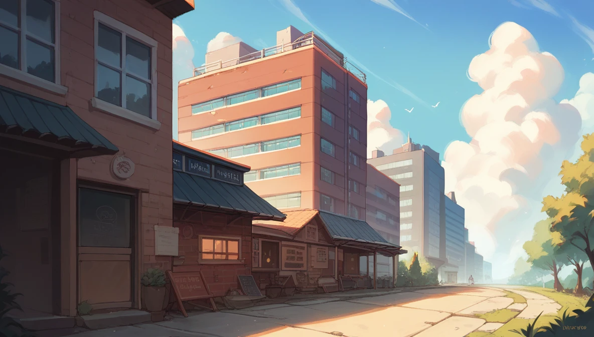 Building apartment outdoor view 
