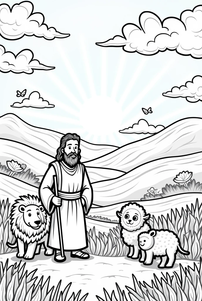 biblical drawing for children to color

