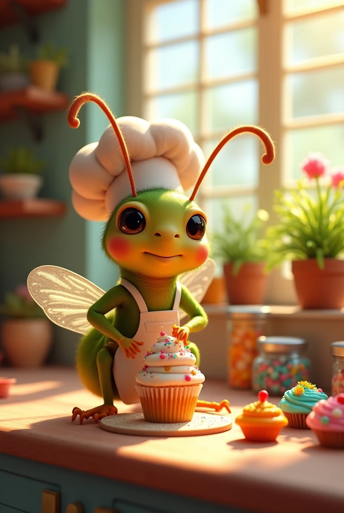 An animated flea who dedicates himself to baking 