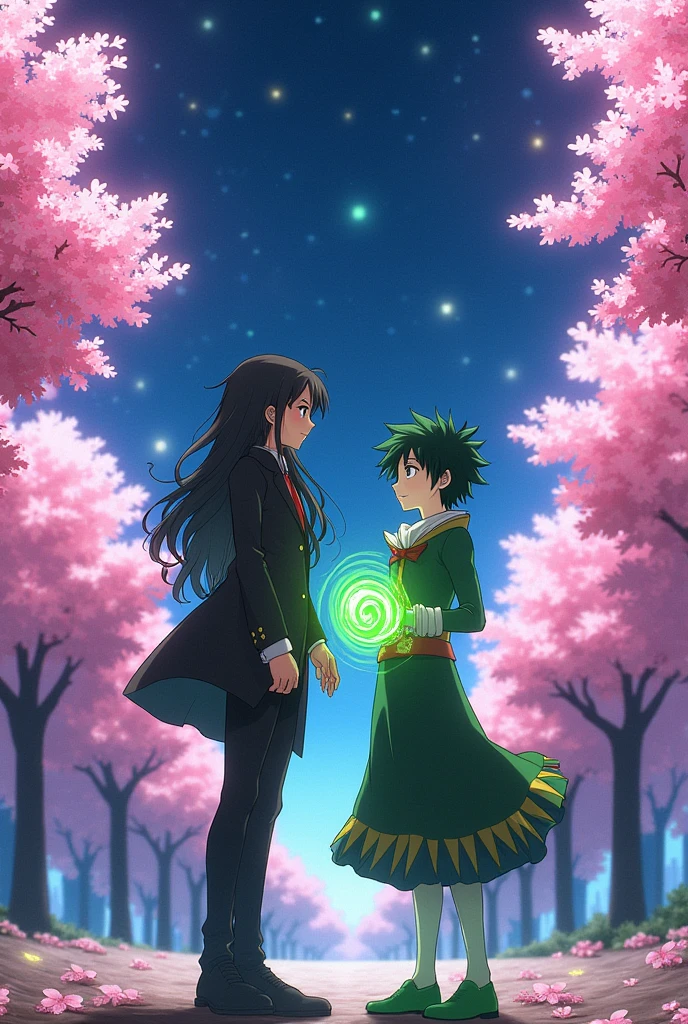 Izuku Midoriya and Kurumi Tokisaki