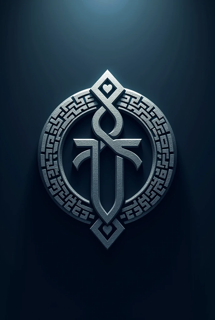 Logo for remote doorman called Special Port using the fehu runes, Ansuz, Wunjo, Jera, benkaa