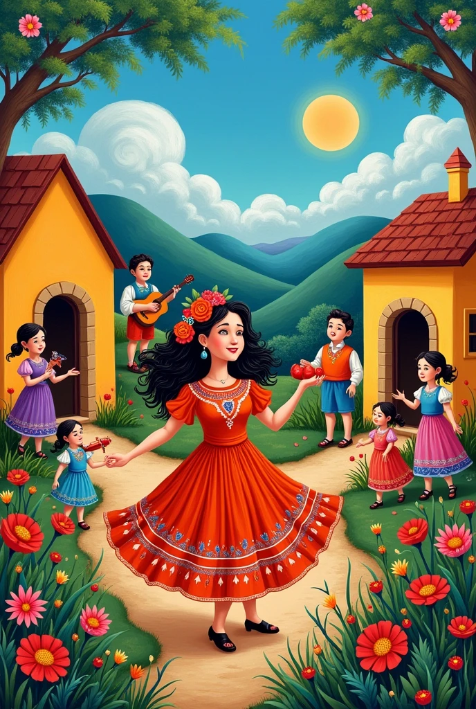 Folk mural