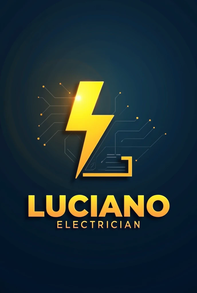 electrician logo with the name Luciano electrician