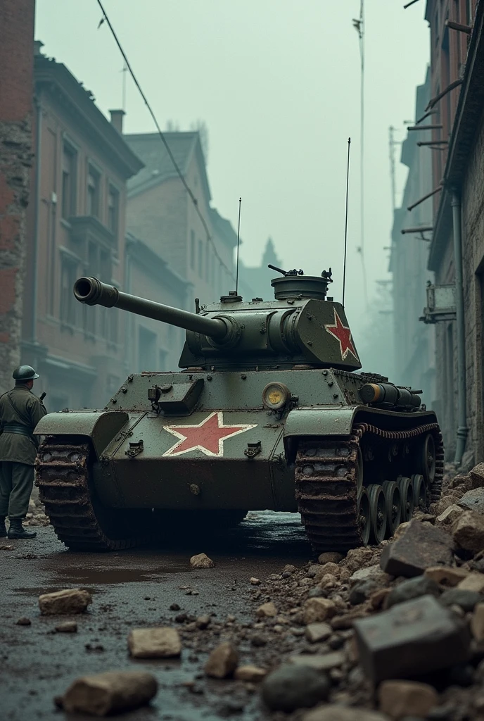 Soviet tank in Berlin