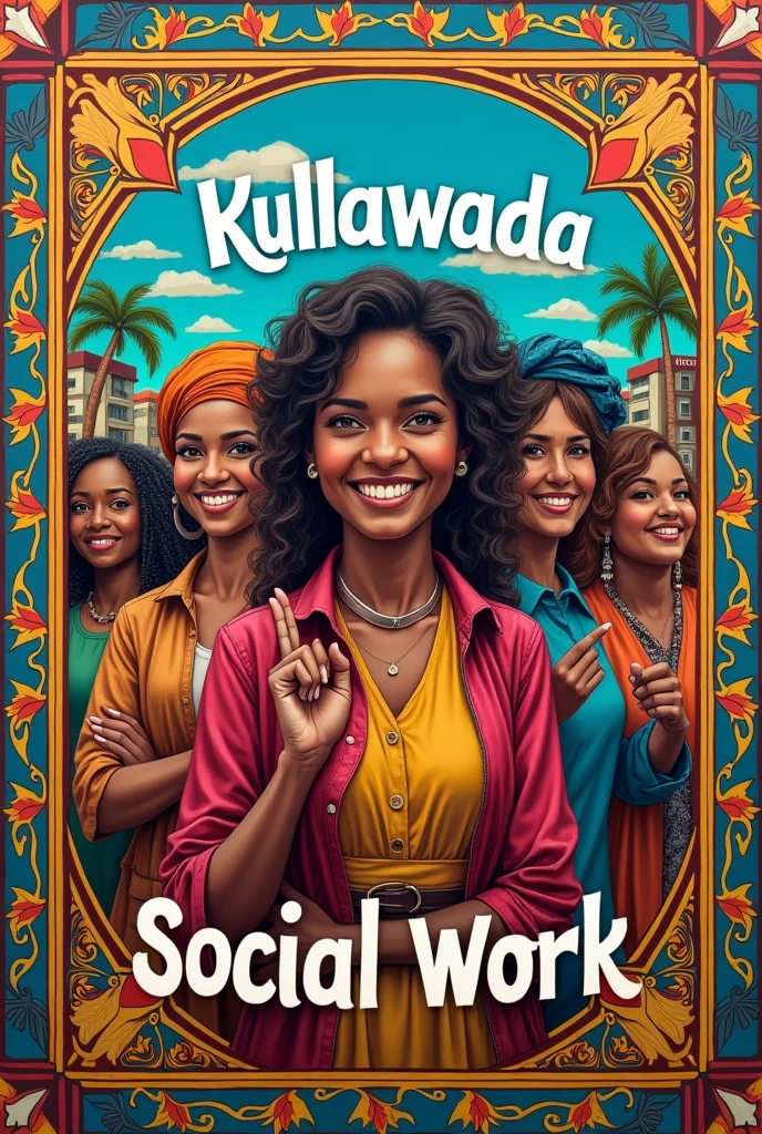 an image that says: powerful and unique kullawada social work, block beautiful