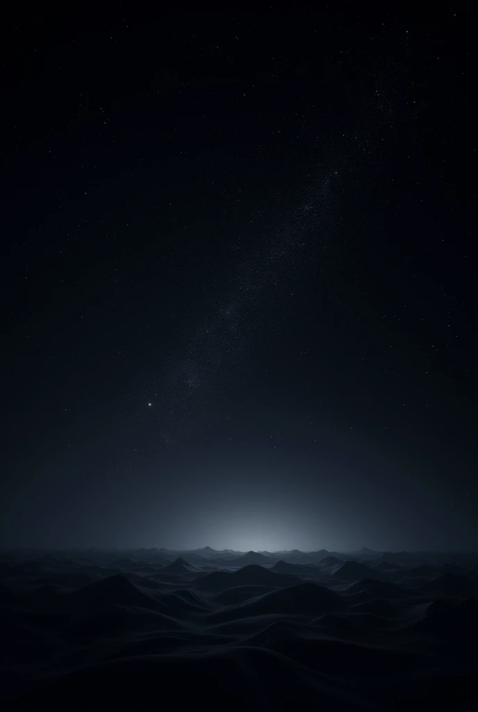Create a dark sky with many stars, with nothing around it except for its color palette of black.