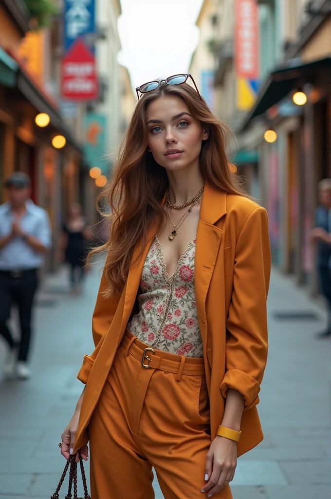 A cute woman fashion model