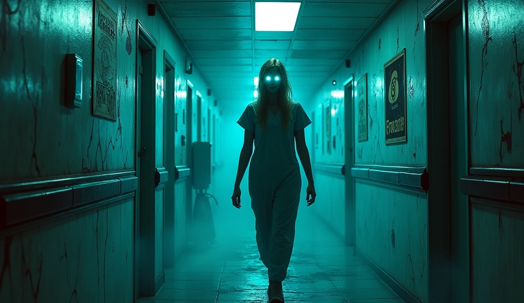 Paranormal Pulses Written on a Spooky hospital that's shinny and scary