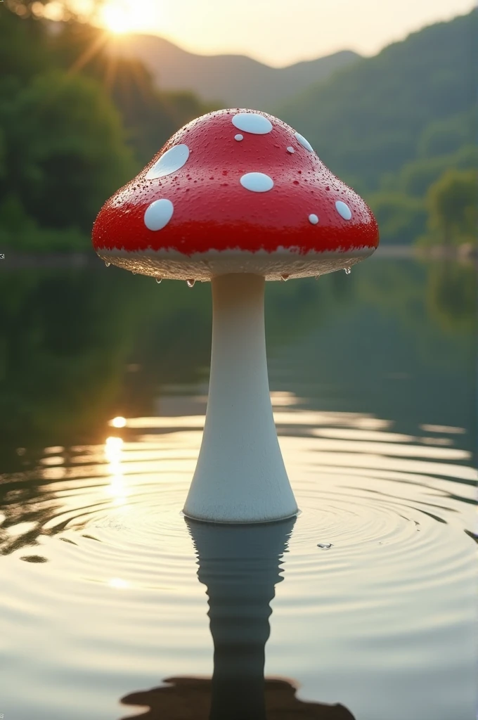 Mushroom-shaped buoy that measures water pH with sensors and Arduino