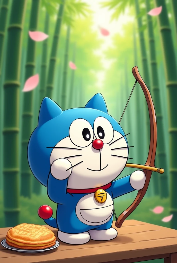 Doraemon doing Kyudo (Japanese archery)
Dorayaki