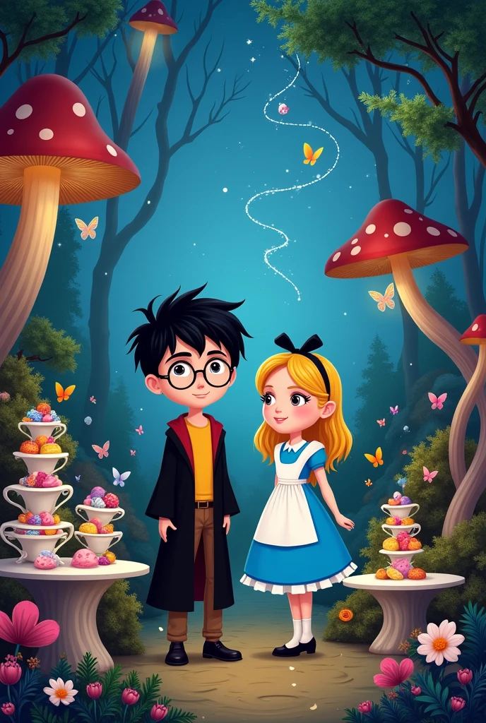 Harry Potter x Alice in wonderland title