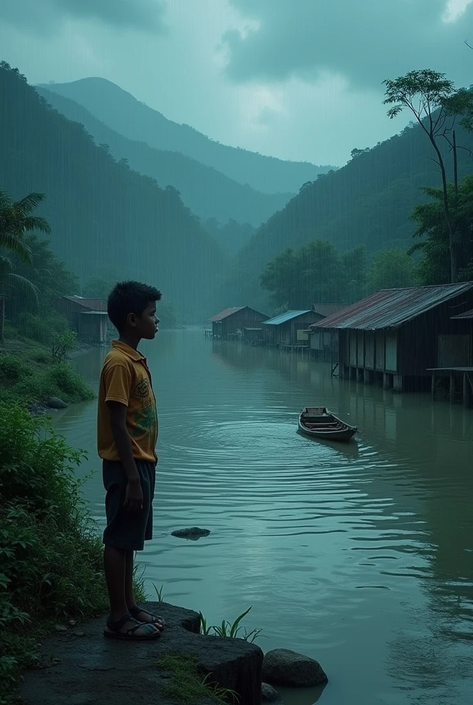 Raju's father taught him about fairness and empathy. One day a critical incident happened in Raju's village, where Raju had to play a critical role. A major flood occurred in the village, which destroyed the overall well-being of the village.