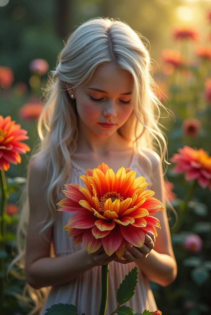 Luna décida alors de s’occuper de cette  fleur. Elle lui apportait de l’eau tous les jours, lui chantait des chansons et lui racontait des histoires. Petit à petit, la fleur se mit à grandir, ses pétales devenaient de plus en plus brillants, et elle était de moins en moins seule, car de nombreuses autres fleurs commençaient à pousser autour d’elle.