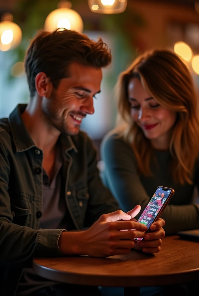a man posting love quotes on his phone while his girlfriend is behind being sad because he’s not giving her attention.show his screen that posing love quotes. Show his screen 