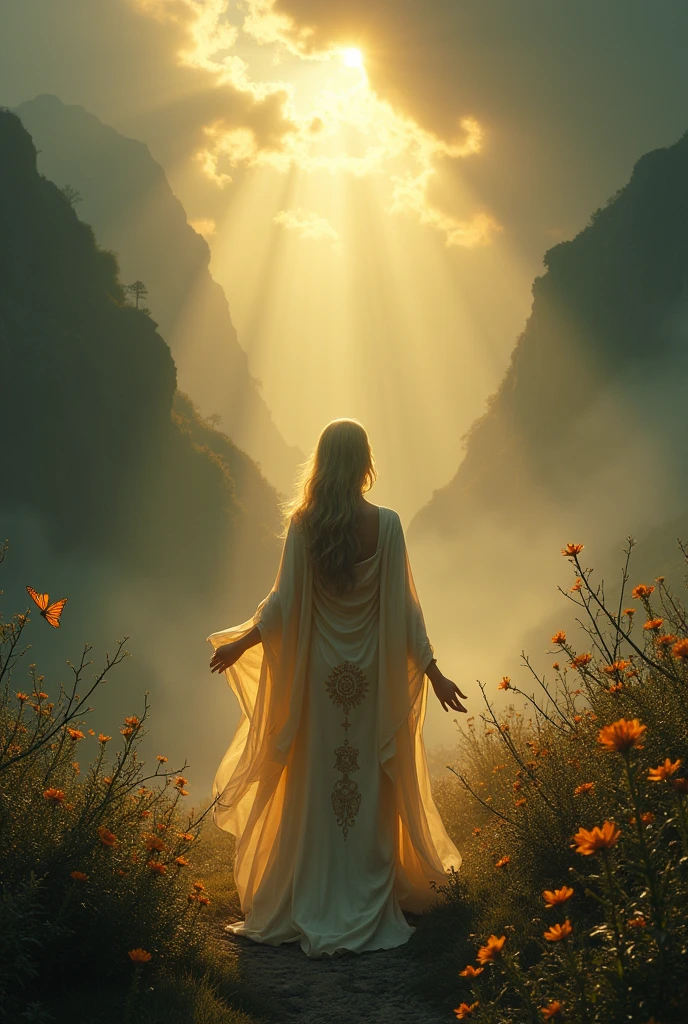 The enlightened one of mercy with gods of the valley of thorns