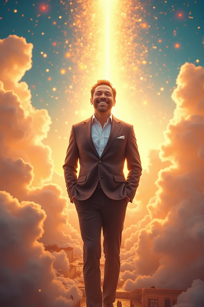 Silvio Santos arriving from heaven 