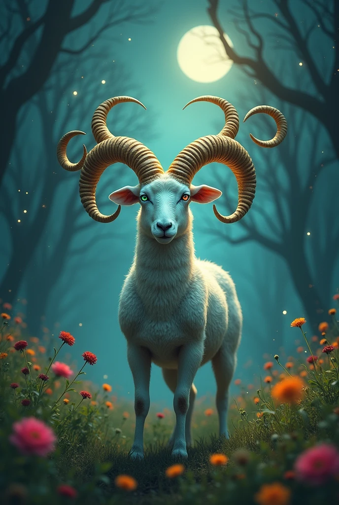 A lamb with seven horns and seven eyes