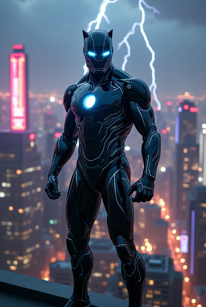 Black panther suit Ironman
