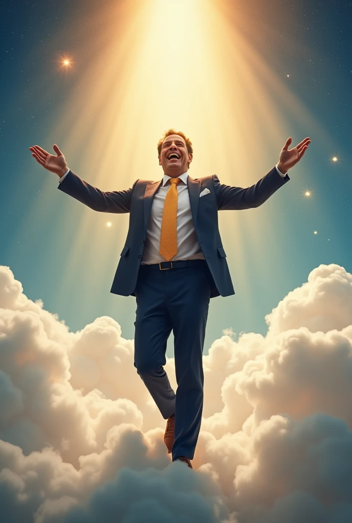 Silvio Santos arriving from heaven