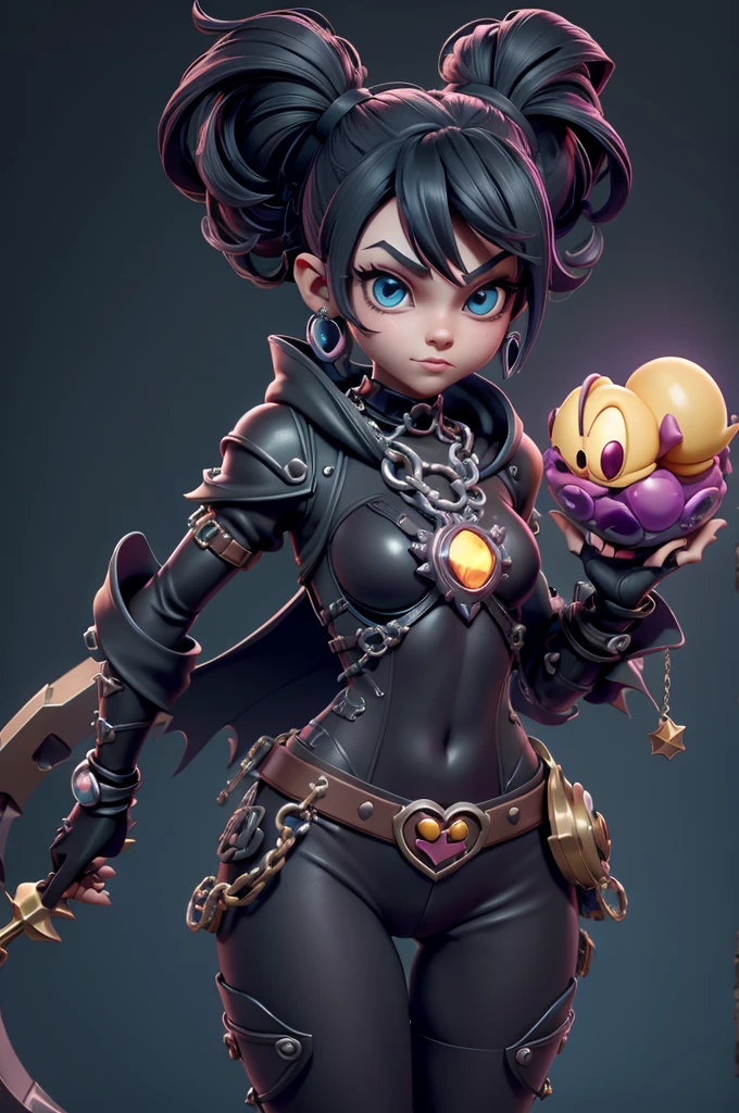 monstros estilos kingdom hearts, baseados em animais,3d style, shadown monster, demons, darkness monster, rayman legends, mickey mouse character style, girl and body, kingdom hearts, malhas leves e quentinhas, cores frias e alegres, portando espada magica, dark mouse in around, (raytrace), ((bodysuit cavado)), ((traje russo))